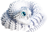 Turtle Creations: Bush Viper Snake - Pure White