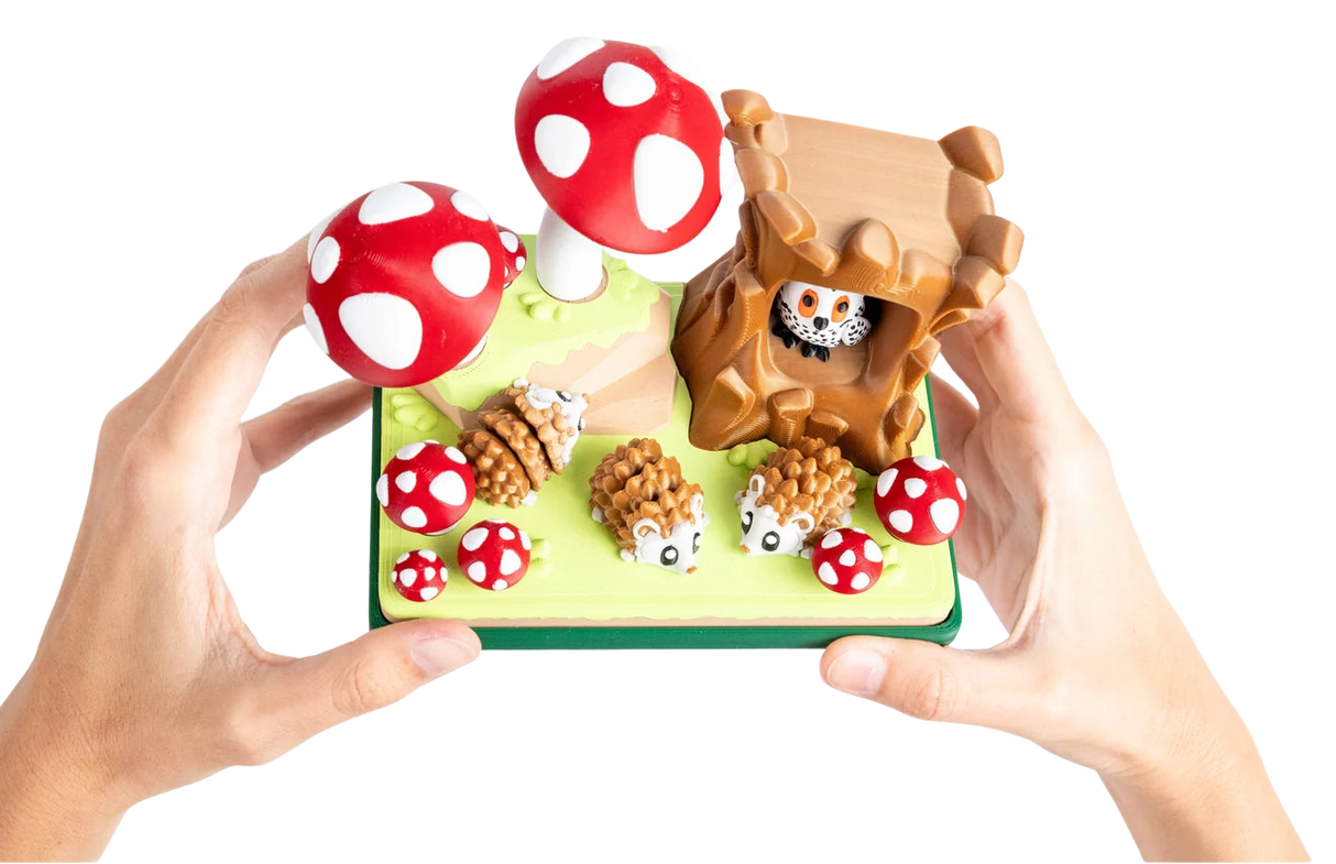 Turtle Creations: Owl & Hedgehog Mushroom Forest - Mushroom Forest
