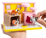Turtle Creations: Purr House: Three Little Kittens - Pink & Yellow House