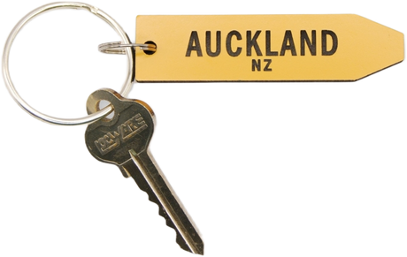 Ian Blackwell: Give Me A Sign Keyring - Auckland