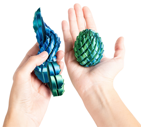 Turtle Creations: Twisty Dragon Egg Fidget Toy - Paua Pearl