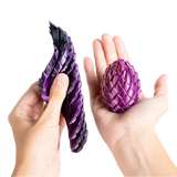 Turtle Creations: Twisty Dragon Egg Fidget Toy - Purple & Black