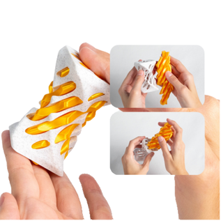 Turtle Creations: Twisty Hourglass Fidget Toy - Liquid Gold