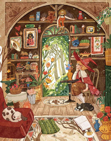 La Pauz: Spring Witch Cottage Puzzle - 280 Pieces