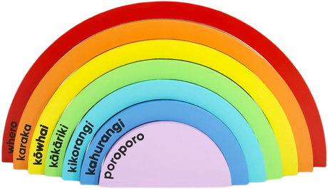 Moana Road: Wooden Rainbow Blocks