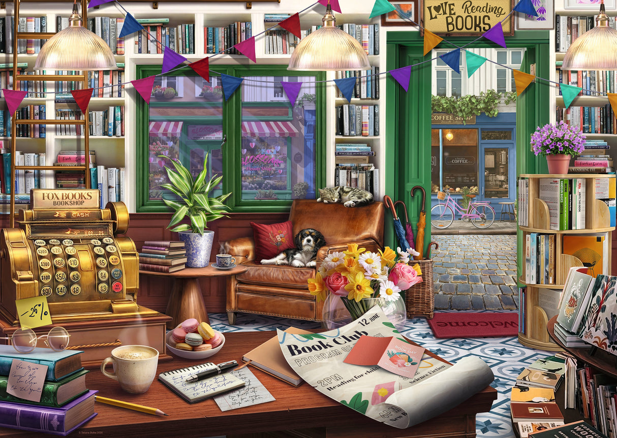 Ravensburger: Book Lover's Shop Puzzle - 1000 Piece