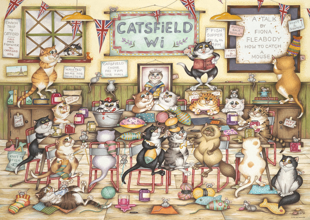 Ravensburger: Crazy Cat's at the WI Puzzle - 1000 Piece