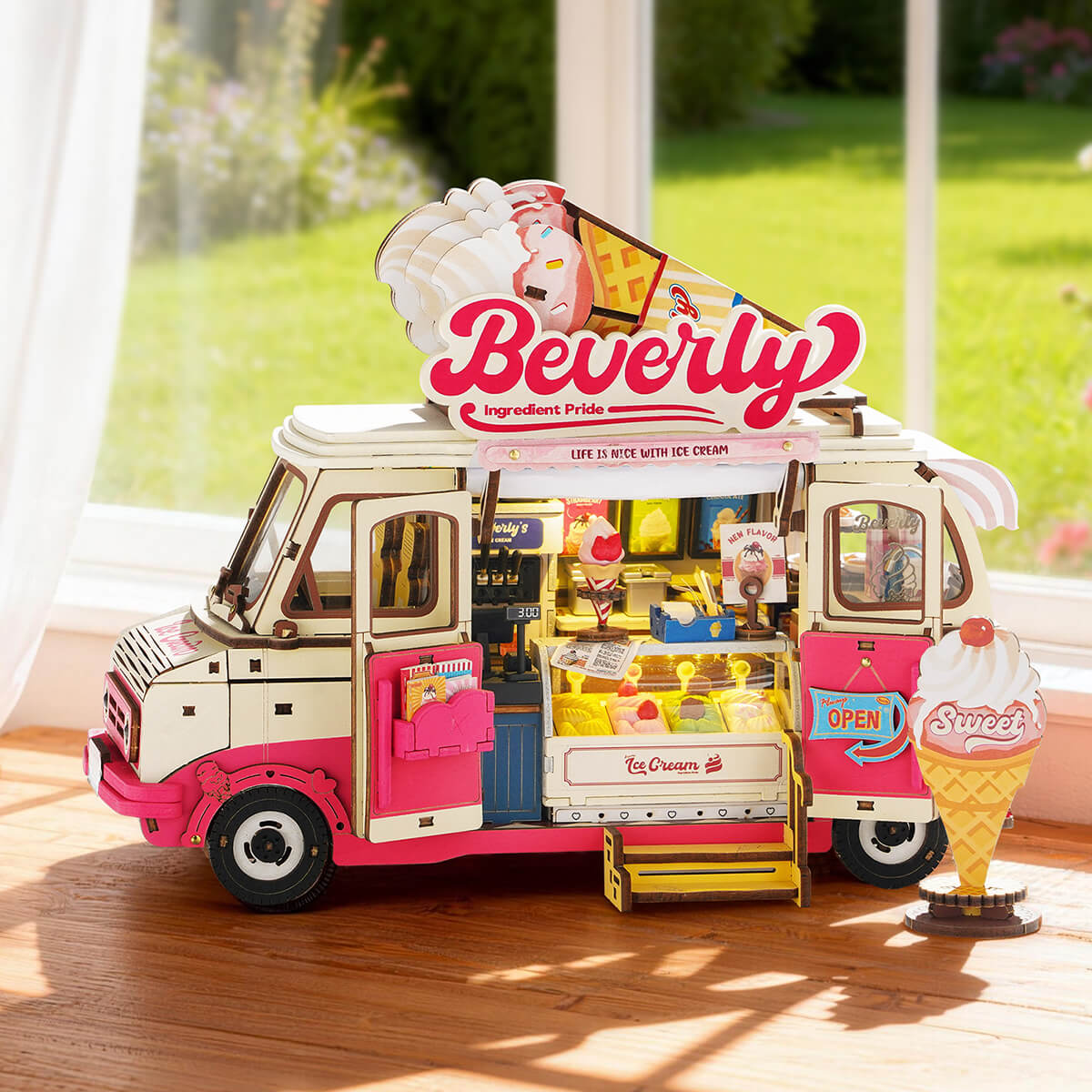 Rolife: Beverly's Ice Cream Truck DIY Miniature Puzzle